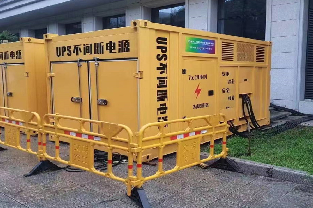 湖州发电机租赁施工现场